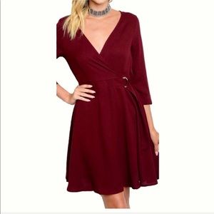 Modern Owl Boutique Dresses - "Abigail" Wrapped V-Neck Dress with Belt Modern Owl Boutique Dresses - "Abigail" Wrapped V-Neck Dress with Belt